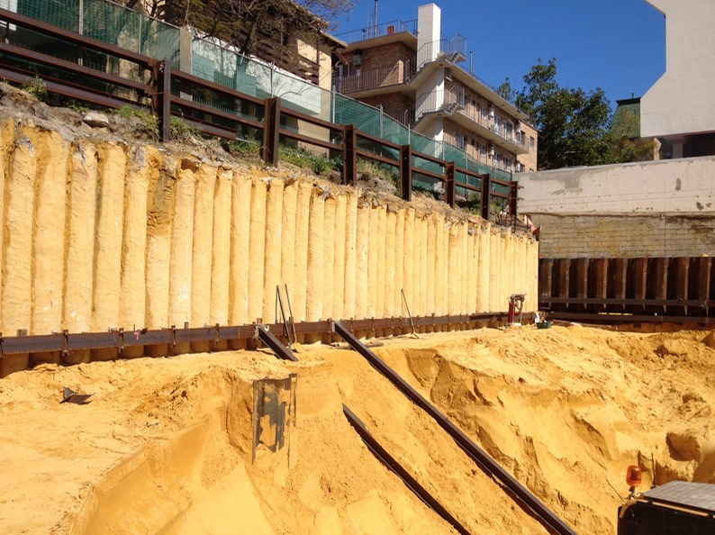 Contiguous Bored Piles with Walers-Ventnor Avenue, West Perth